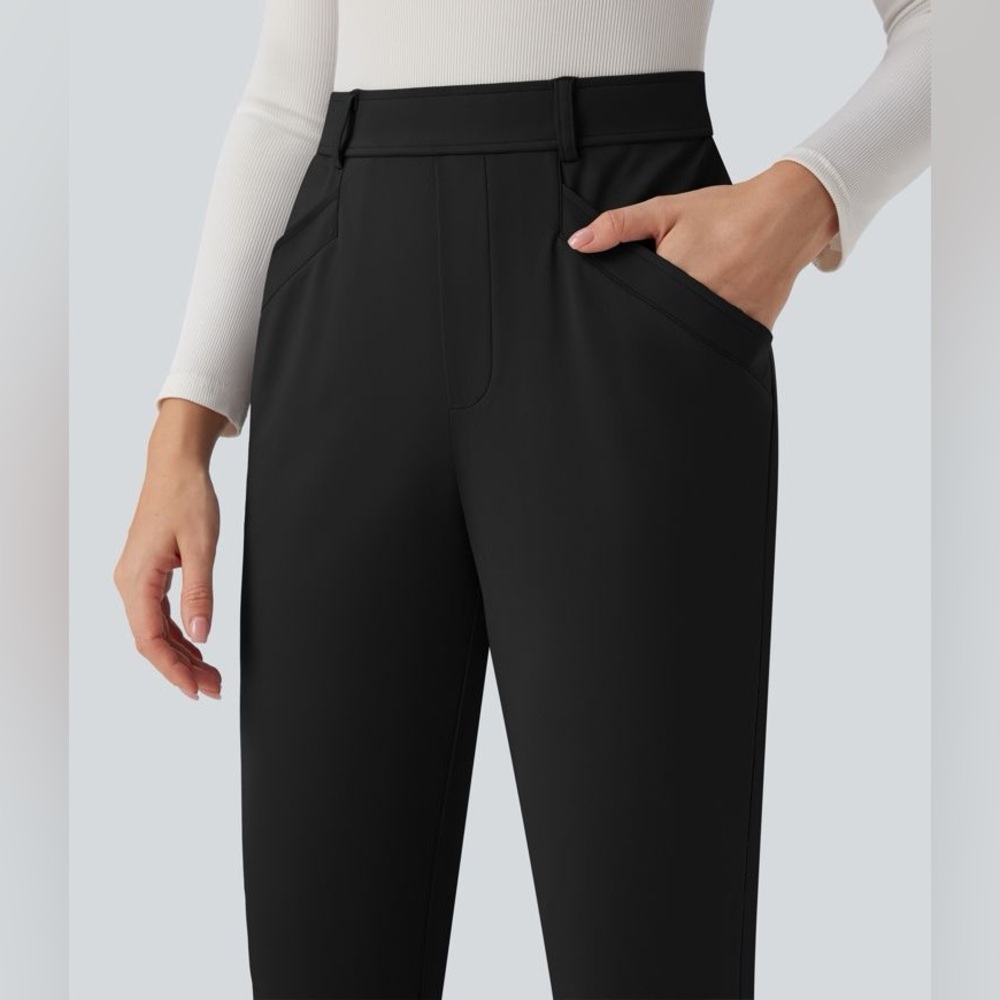 HALARA Flex High Waisted 7/8 Work Tapered Pants with Pockets - Picture 5 of 9